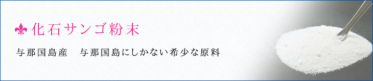 化石サンゴ粉末 与那国島産 与那国島にしかない希少な原料